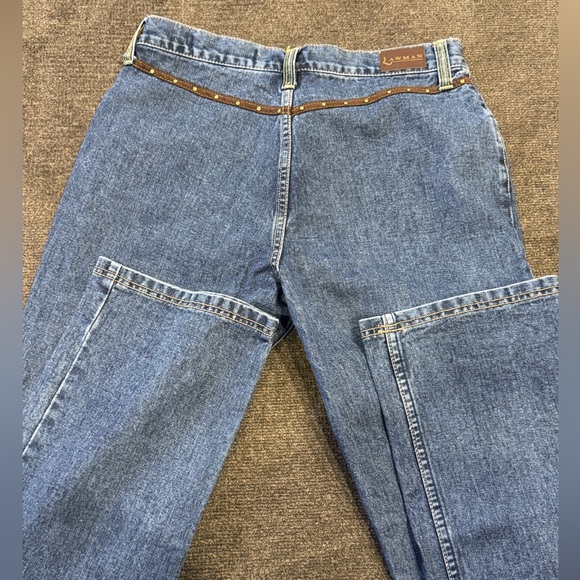 Lawman Women's Bare Back Vintage 90’s Denim Jeans - Picture 3 of 5
